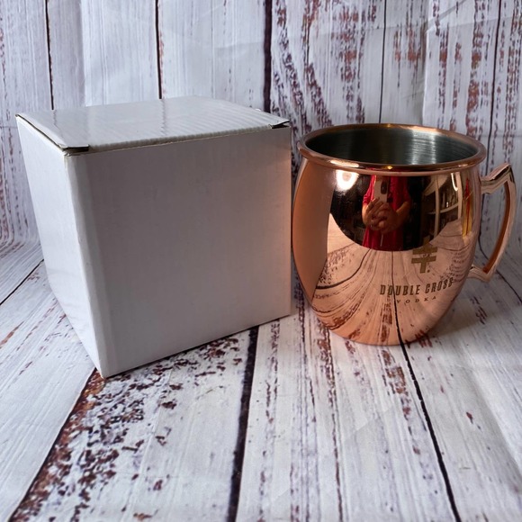 Brass Moscow Double Cross Vodka Mugs (set of 2) - Picture 1 of 6